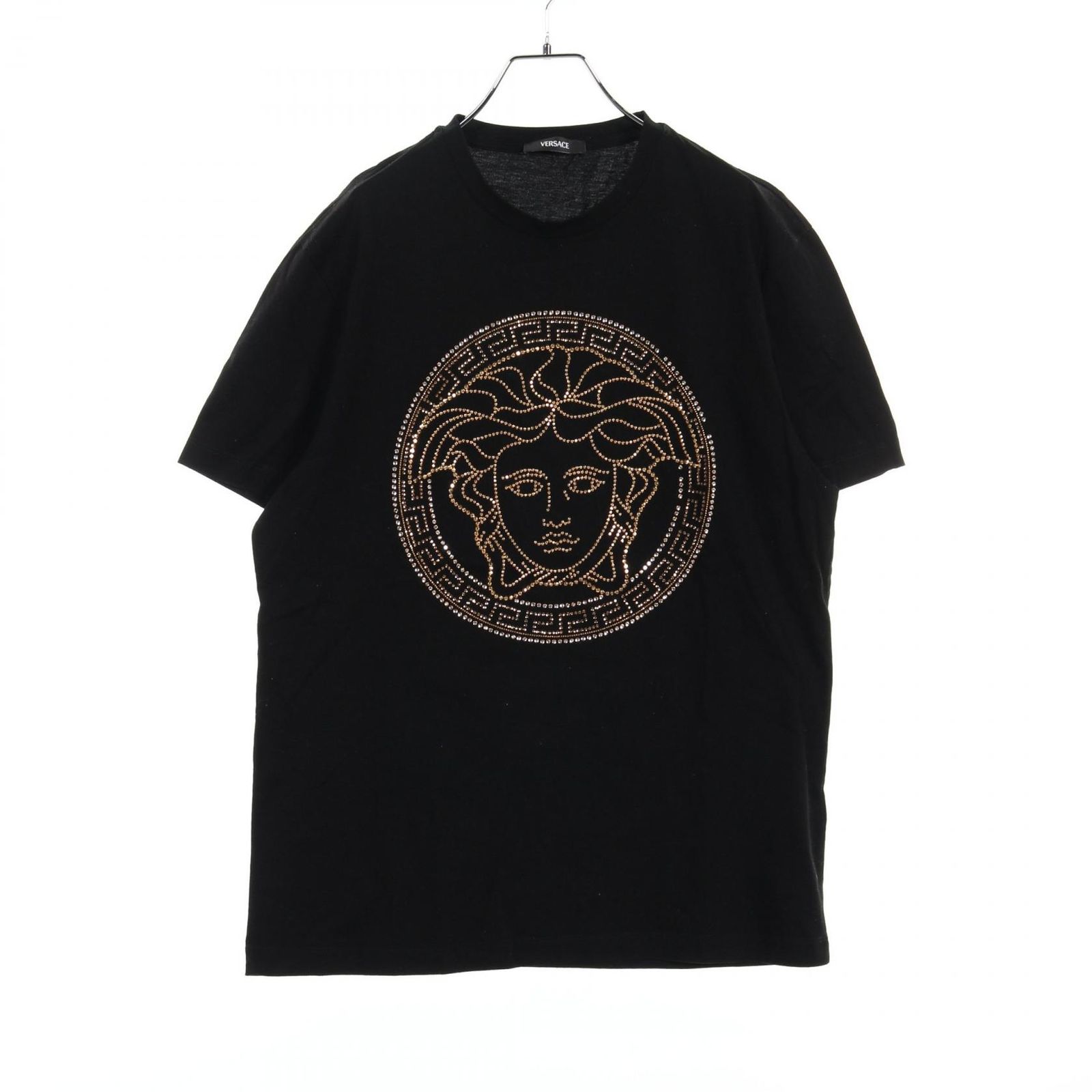 ヴェルサーチ VERSACE カットソー メデューサ ブラック コットン