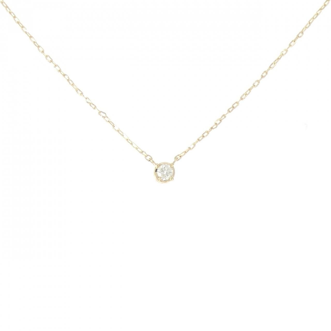 アガット ダイヤモンド ネックレス 0.03CT