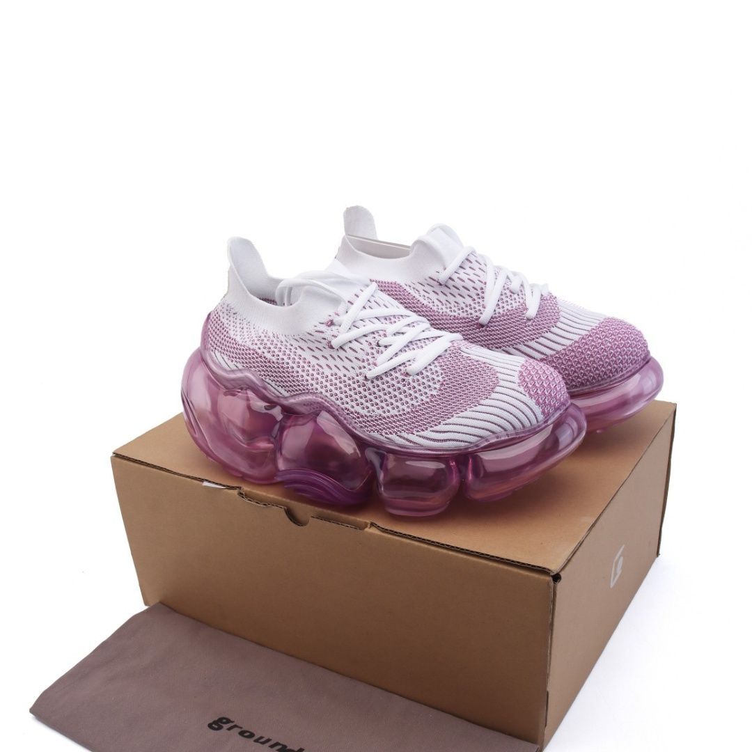 grounds グラウンズ スニーカー レディース PINK WITHE シンプル