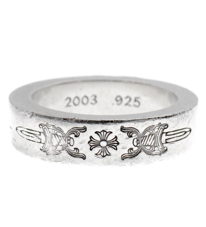 【美品】CHROME  HEARTS  スペーサー6mmダガープラスリング クロムハーツスペーサーダガーリング6mm|クロムハーツ通販専門店