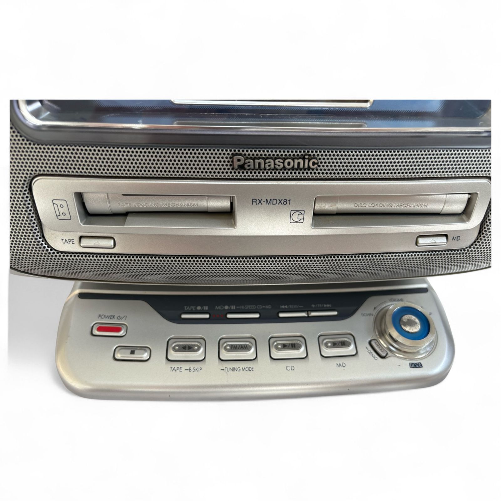 パナソニック Panasonic MDラジカセ RX-MDX81-S シルバー 1400-2718
