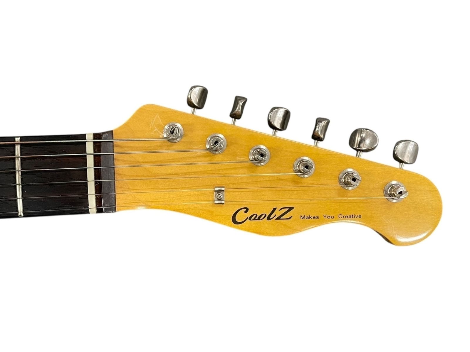 ■ CoolZ エレキアコースティックギター クールジー 島村楽器 弦楽器 音楽 演奏 練習 本体 ブラック ケース付き 黒
