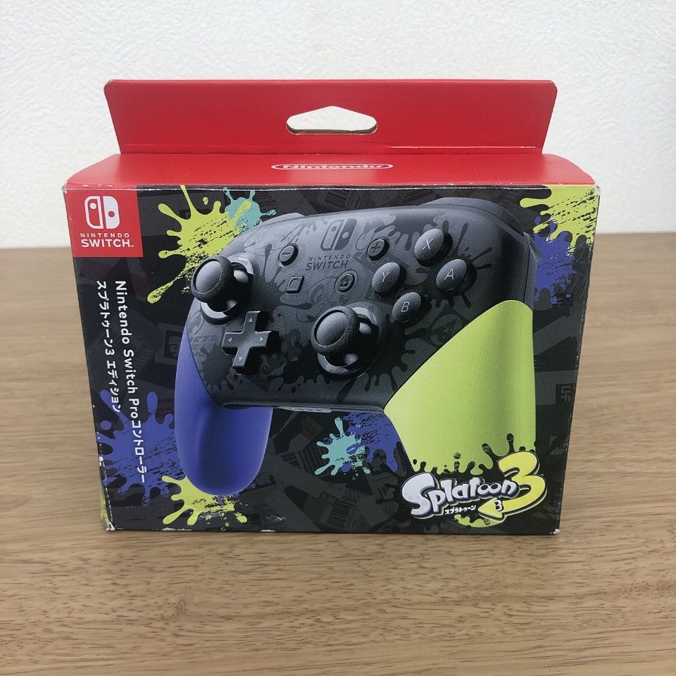 ☆ 【通電未確認】任天堂Switch Proコントローラー スプラ