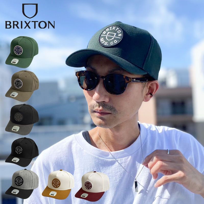 BRIXTON，ブリクストン/22HO/CAP，キャップ/LINWOOD BRIXTON ブリクストン キャップ CREST C MP SNAPBACK CAP スナップ