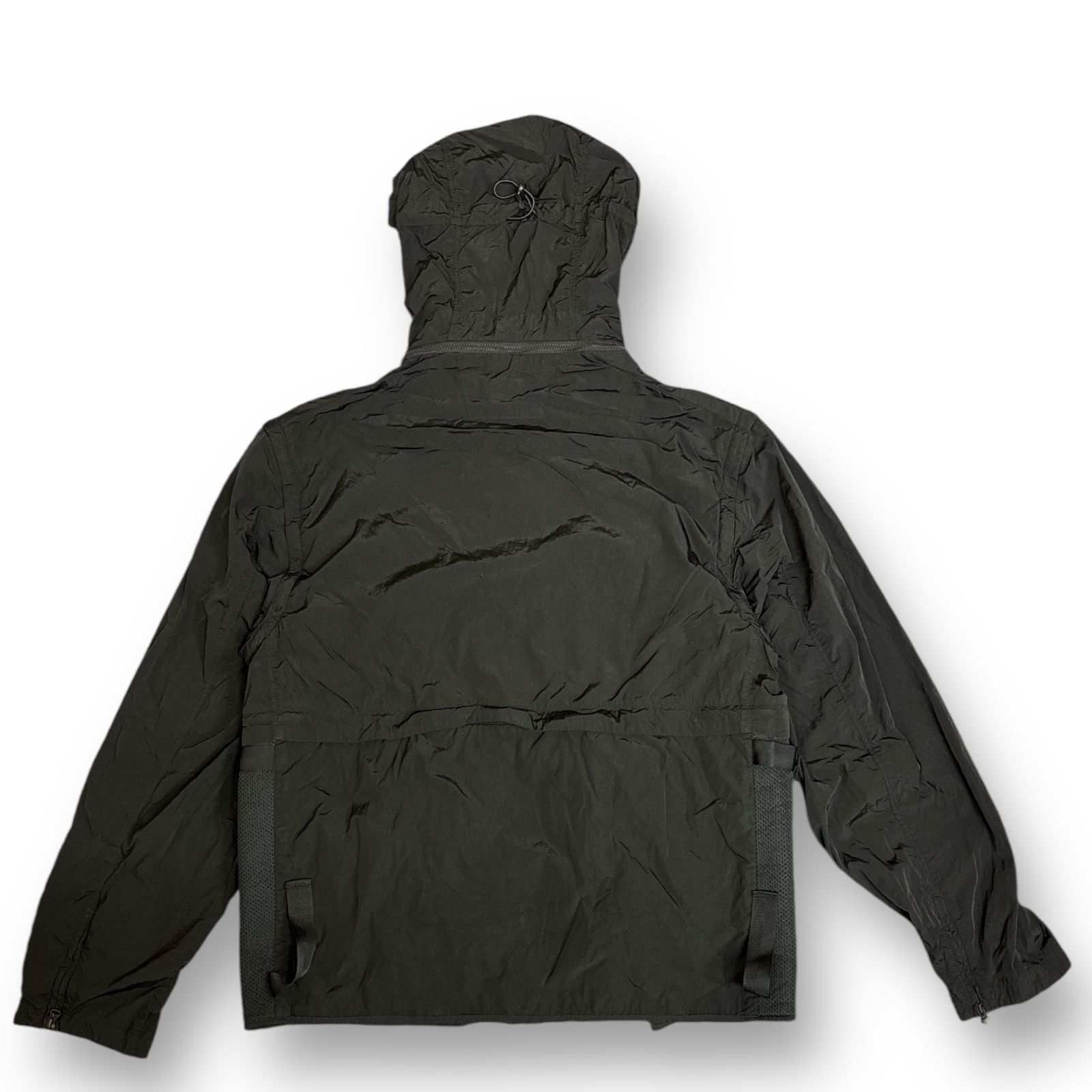 定価148500円 C.P. COMPANY CHROME-R "LA 500 MIGLIA" GOGGLE UTILITY JACKET ゴーグルユーティリティジャケット ナイロン シーピーカンパニー 16CMOW011A-005904G ブラック 50