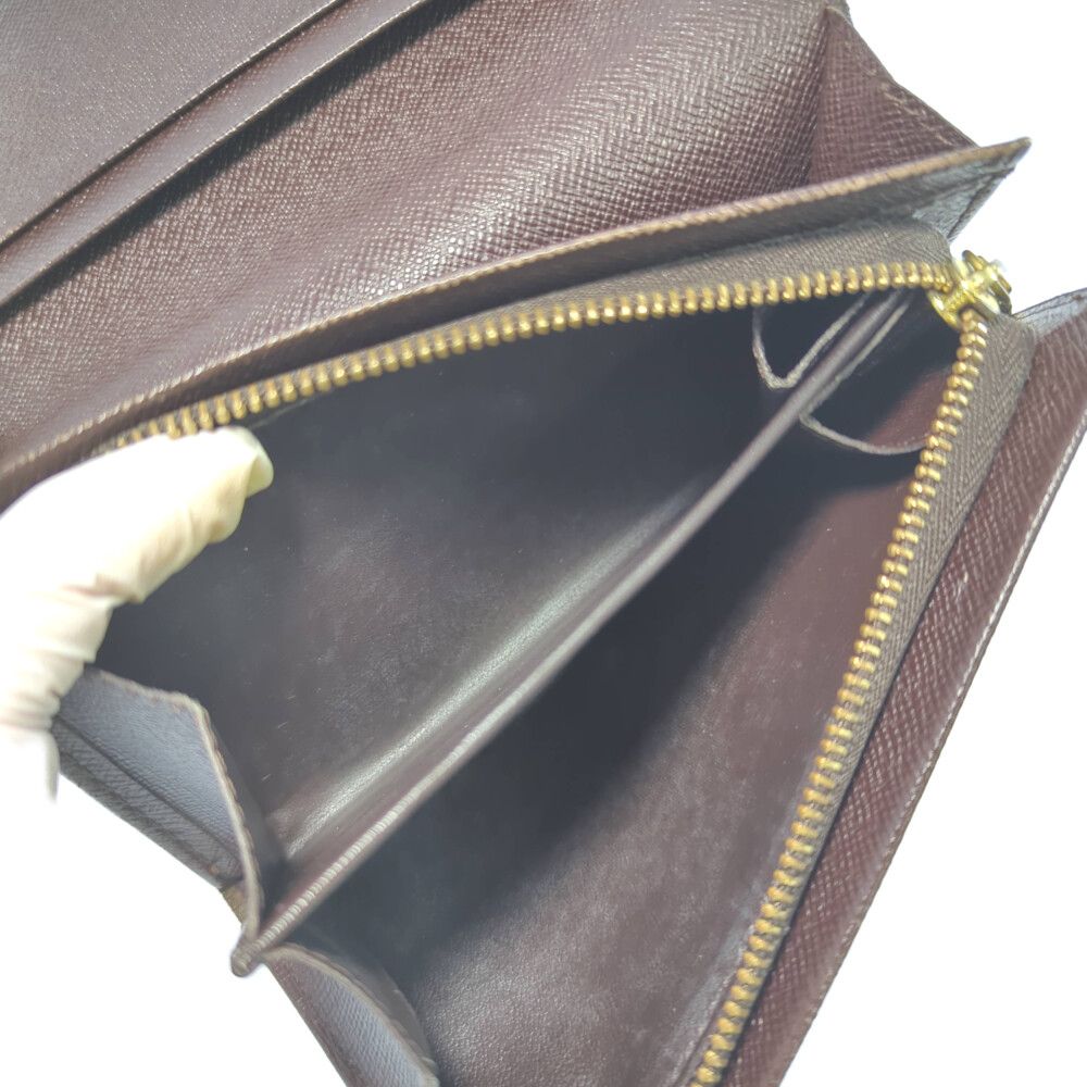 【付属品完備】ルイヴィトン 二つ折り財布 ダミエ ポルトフォイユ トレゾール LOUIS VUITTON ルイヴィトン ダミエ・ポルトフォイユトレゾール