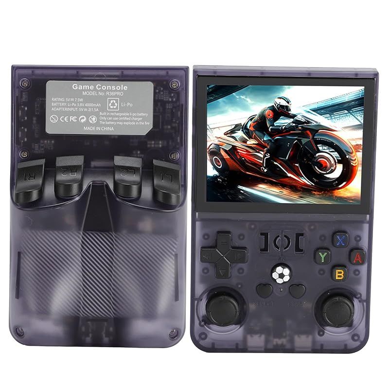 アップグレード R36S PRO ハンドヘルドゲームコンソール 3.5 インチ IPS スクリーンレトロゲームコンソール 20000 以上のクラシックゲームポータブルポケットビデオゲームコンソール メモリカード付き ブラック 128GB USTAUSTRALIA_COM_AU