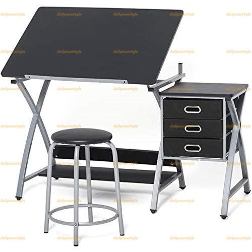 人気推薦 製図テーブル 傾斜台 絵描き用 80°傾斜 な卓上を備えた製図台 コンピューターデスク机調節 な学習机 厚みのあるフレームを備えた簡単な組み立て台