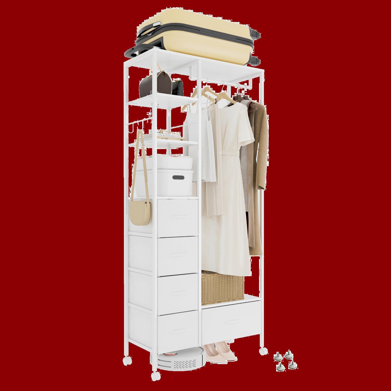 TOCOM あずま工芸 ポールハンガー コートハンガー 天然木 ポール