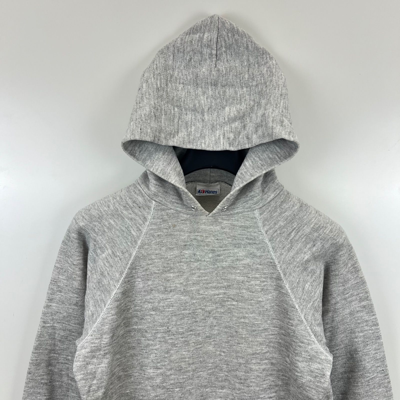 80s Hanes ヘインズ　ヴィンテージ　パーカー　グレー　ラグラン　古着 Hanes 80s USA VTG vintage sweat hoodie M ヘインズ アメリカ製