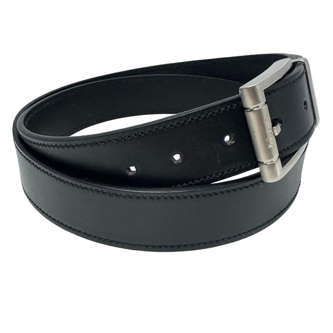 Salvatore Ferragamo ブラック レザーベルト FERRAGAMO Salvatore Ferragamo サルヴァトーレ フェラガモ