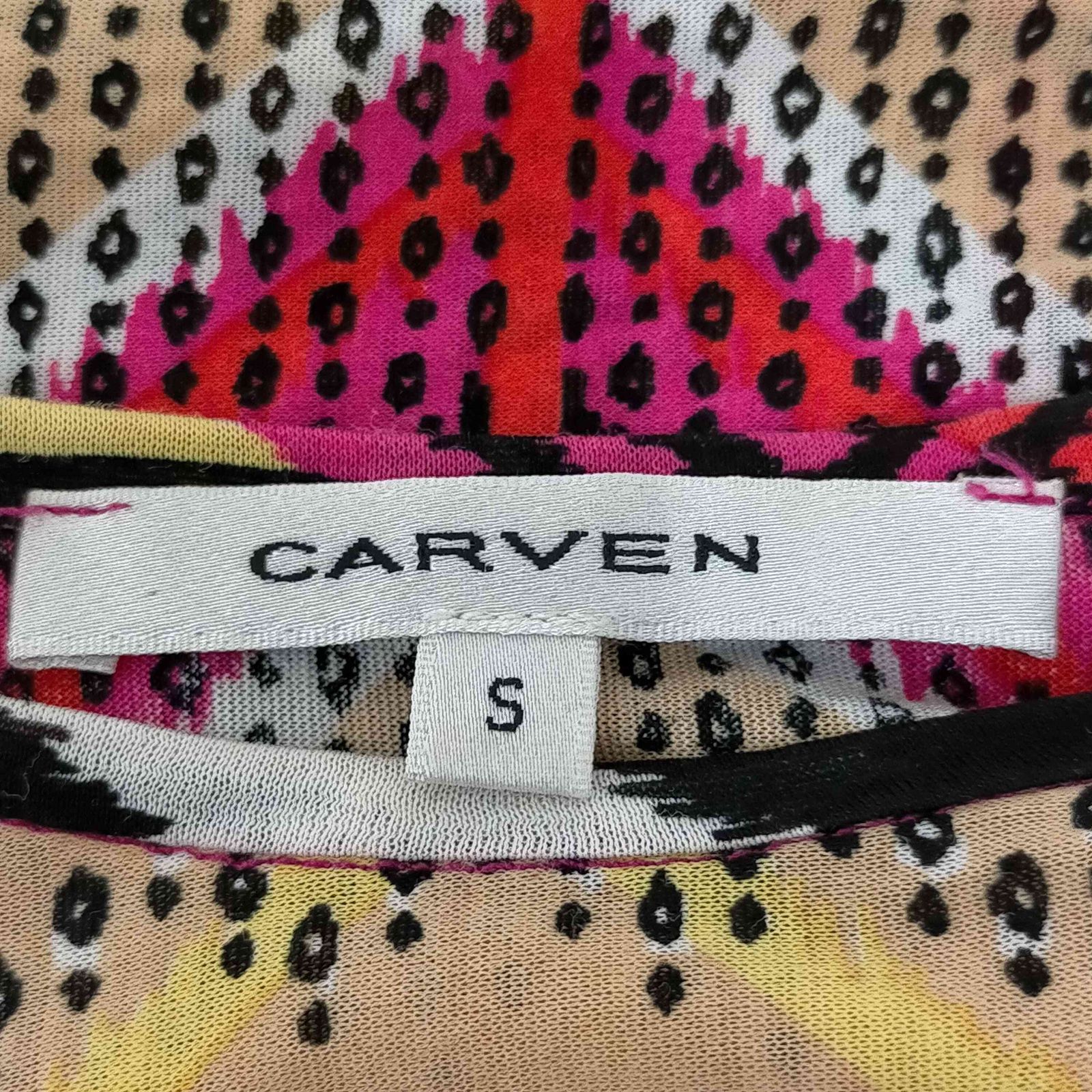 CARVEN(カルヴェン) マルチカラー 総柄カットソー レディース  S 中古 古着 0303 カルヴェン CARVEN マルチカラー 総柄カットソー レディース S