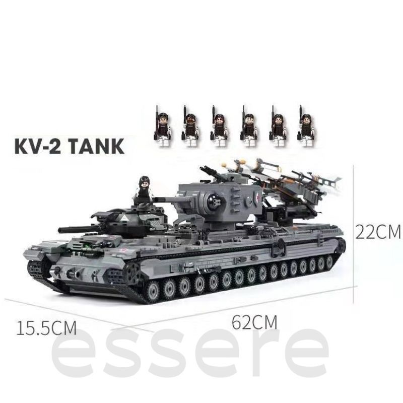 ブロック タンク戦車 KV-2 3663PCS 軍事 車おもちゃ おもちゃ 知育玩具 ブロック タンク戦車 KV-2 3663PCS 軍事 車おもちゃ おもちゃ 知育玩具