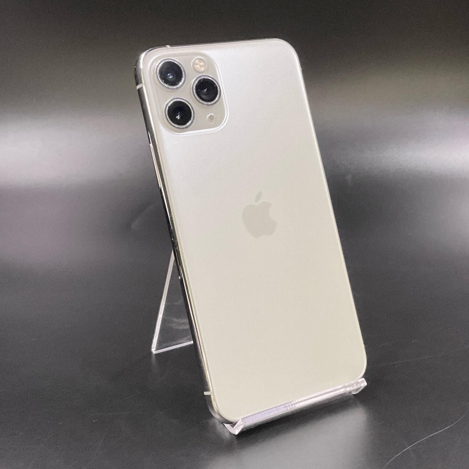 iPhone 11 Pro 64GB シルバー au 白ロム 動作確認済 83.9%【全額