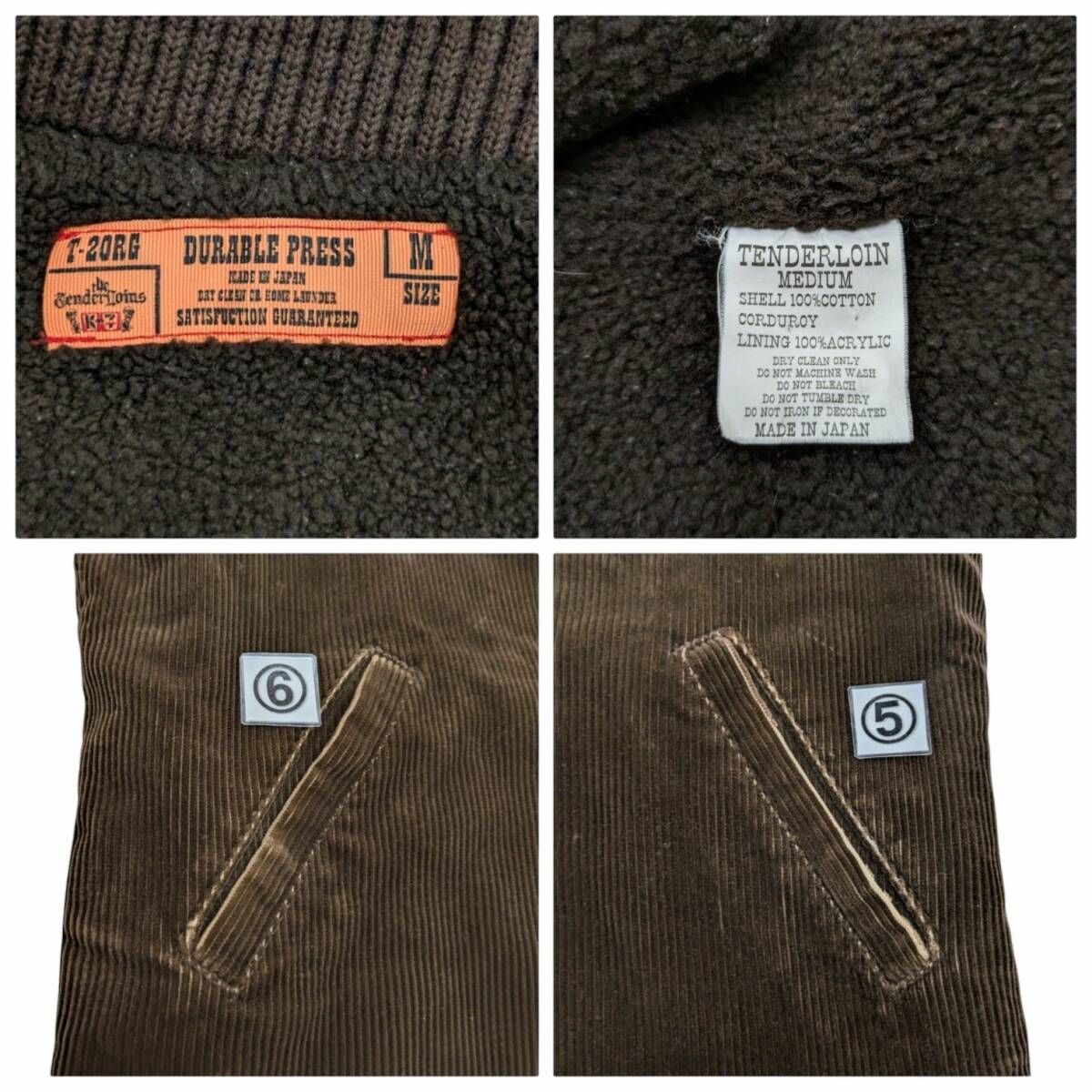 TENDERLOIN テンダーロイン T-BOMBER JKT コーデュロイ ブルゾン 