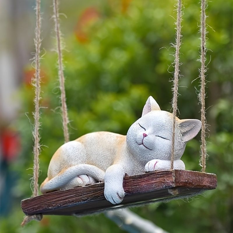 猫　置物　三毛猫　オーナメント　オブジェ　ガーデン ねこ 置物 リアルな三毛猫のオブジェ お願いキャット ４ ミケ ネコ