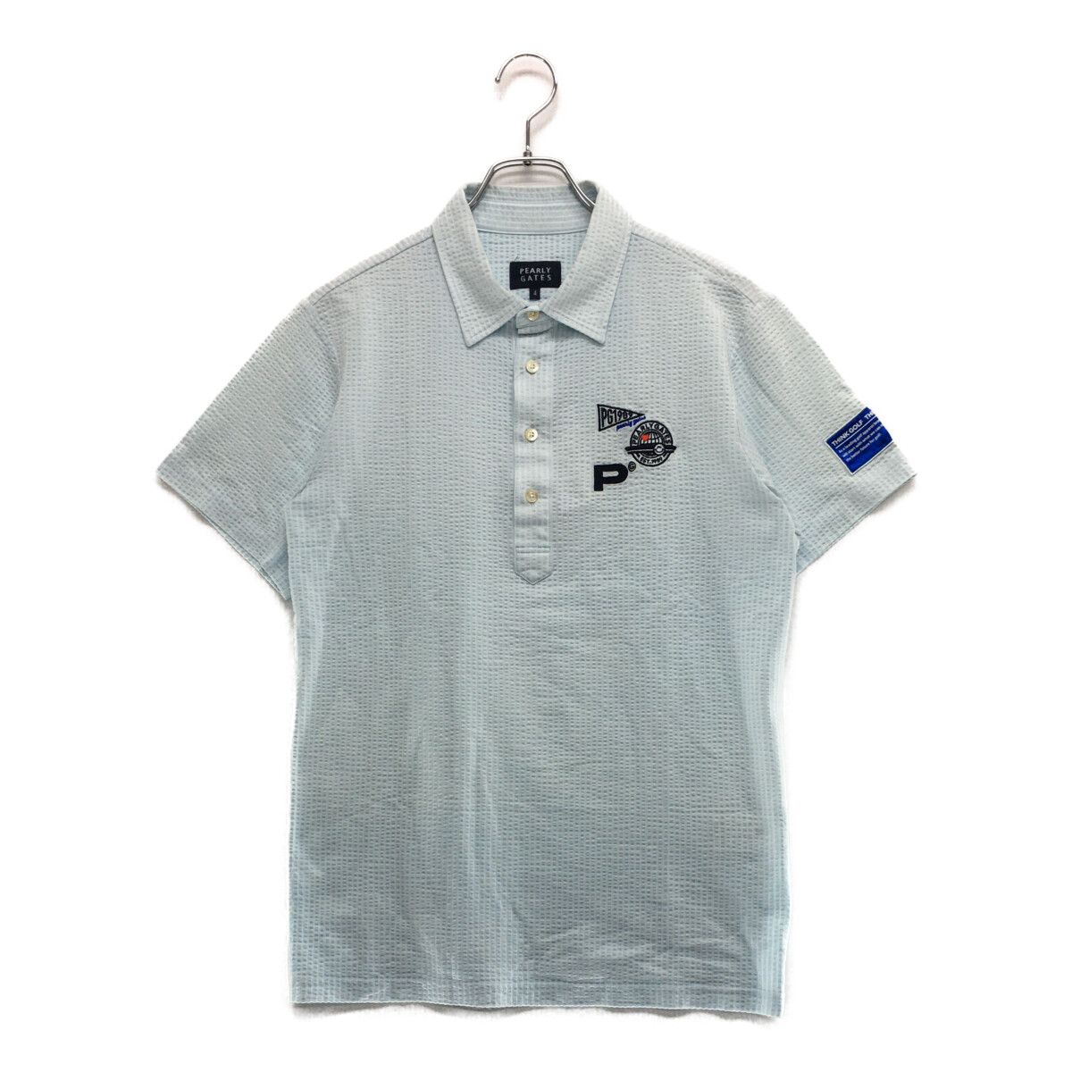 新品未使用♡パーリーゲイツ　サッカー地シャツ サッカーチェック半袖ポロシャツ | PEARLY GATES（パーリーゲイツ