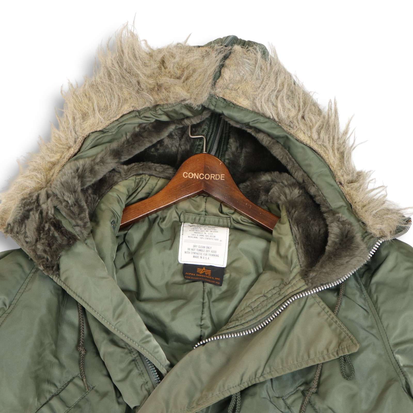 USA製☆ ALPHA INDUSTRIES アルファ 1615-573-8335 秋冬 ファー☆ N-2B