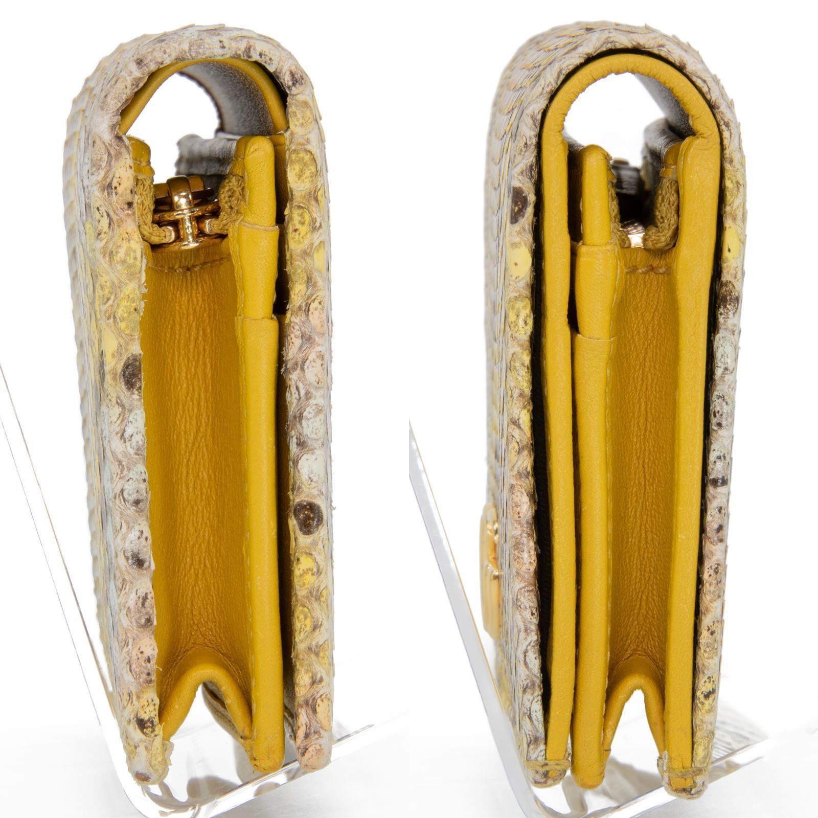 本物 送料無料 グッチ 短財布 二つ折り財布 新品同様 レディース