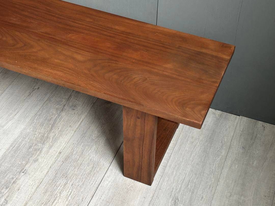 シンプル マスターウォール ウォールナット 無垢材ベンチ ヴィンテージ SZZ