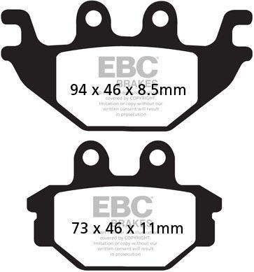 EBCブレーキ R シリーズ Heavy Duty シンタリング ブレーキパッド フロント左側用 | FA377R