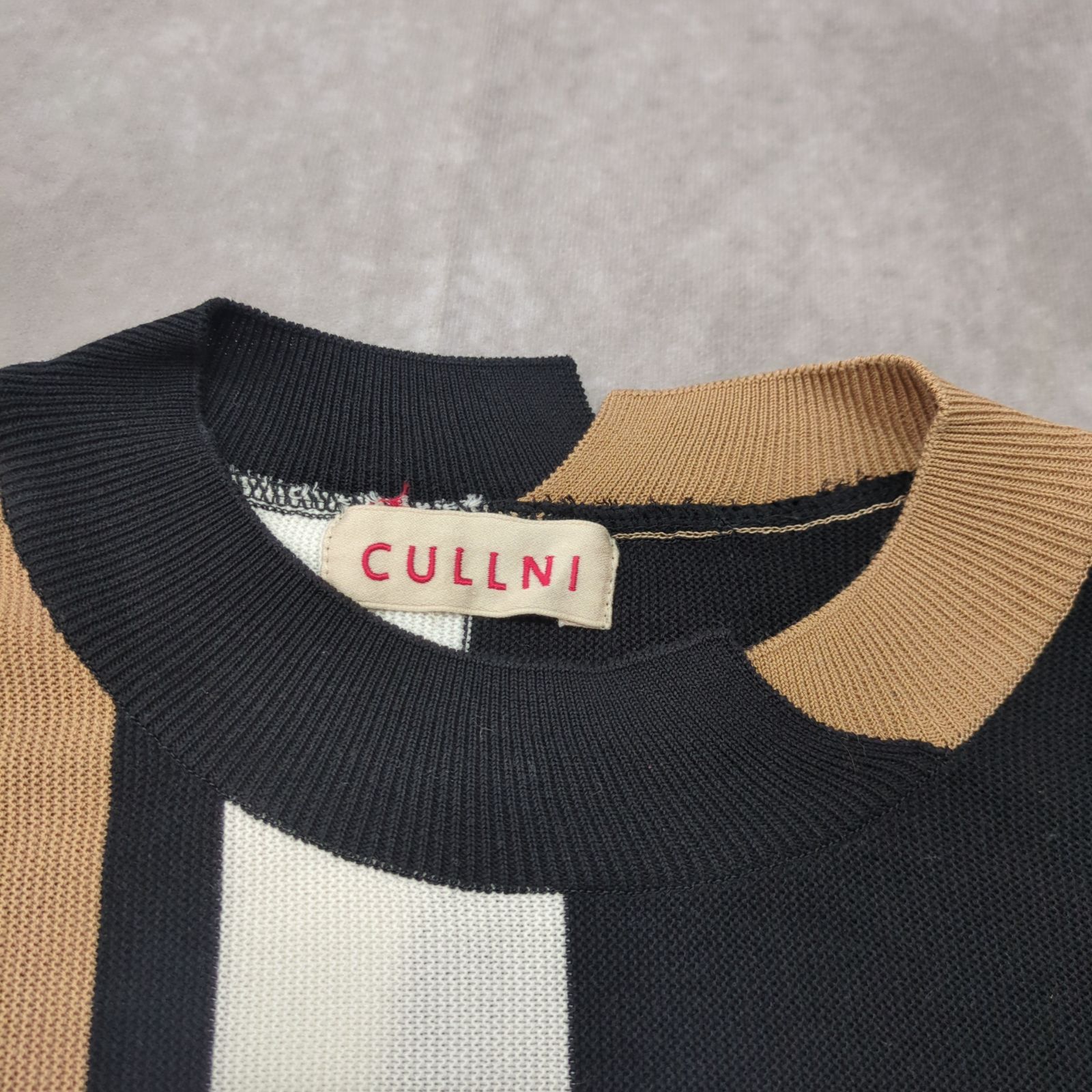 クルニ　アシンメトリー　サマーニット CULLNI（クルニ）の「アシンメトリーサマーニット（ニット