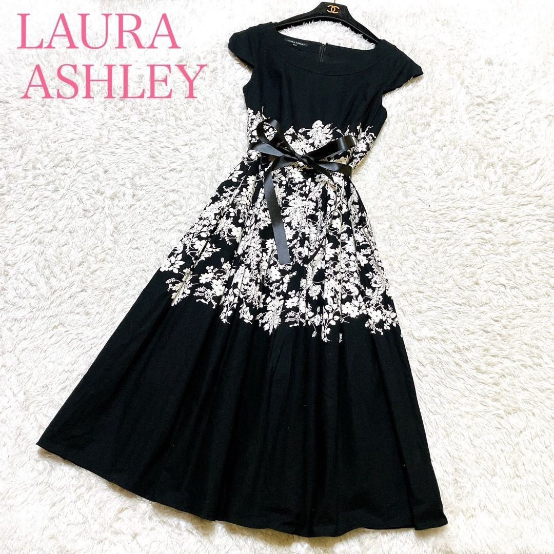 美品】LAURA ASHLEY ワンピース LAURA ASHLEY ノースリーブロング