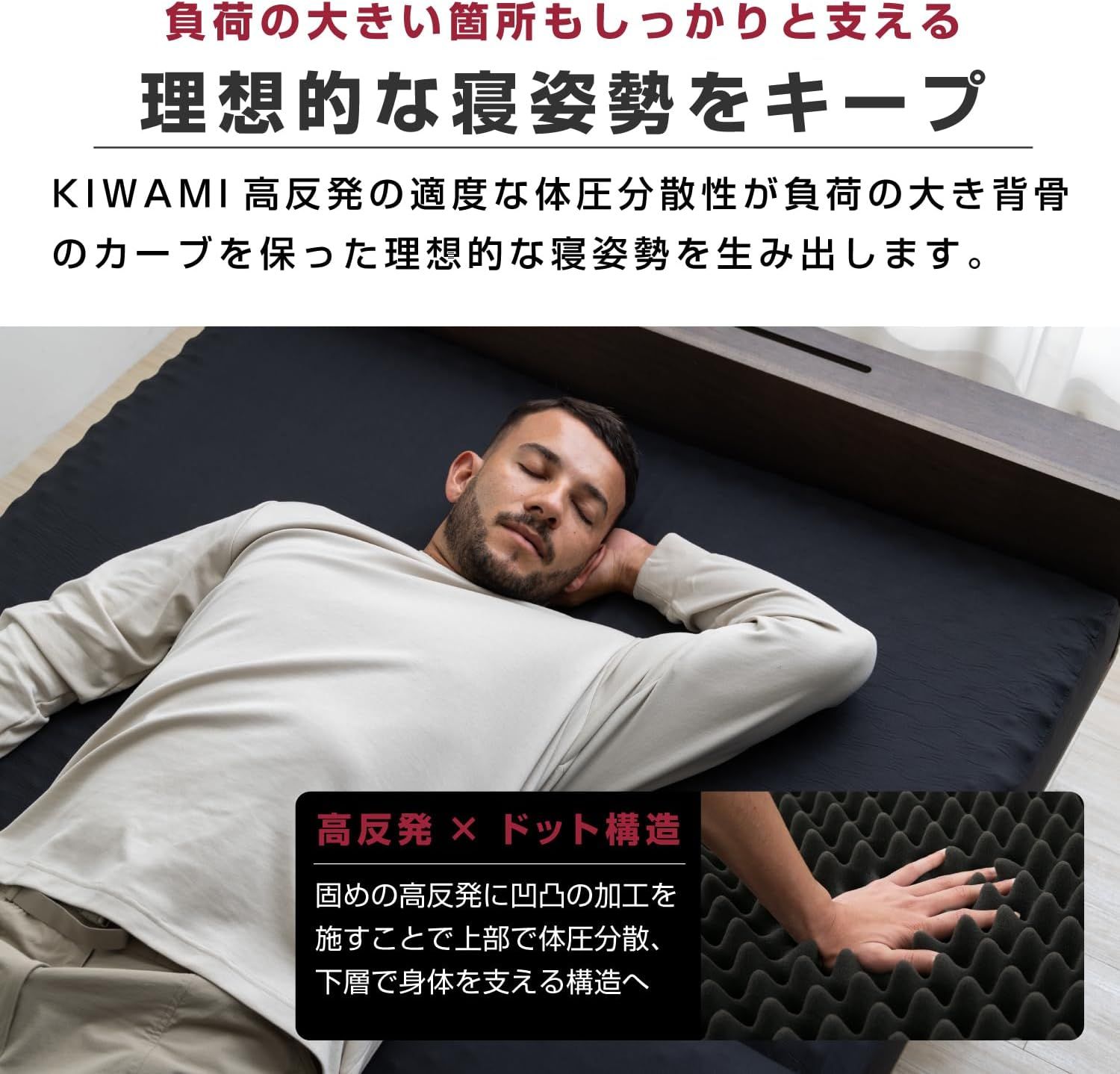 高反発マットレス 3つ折り