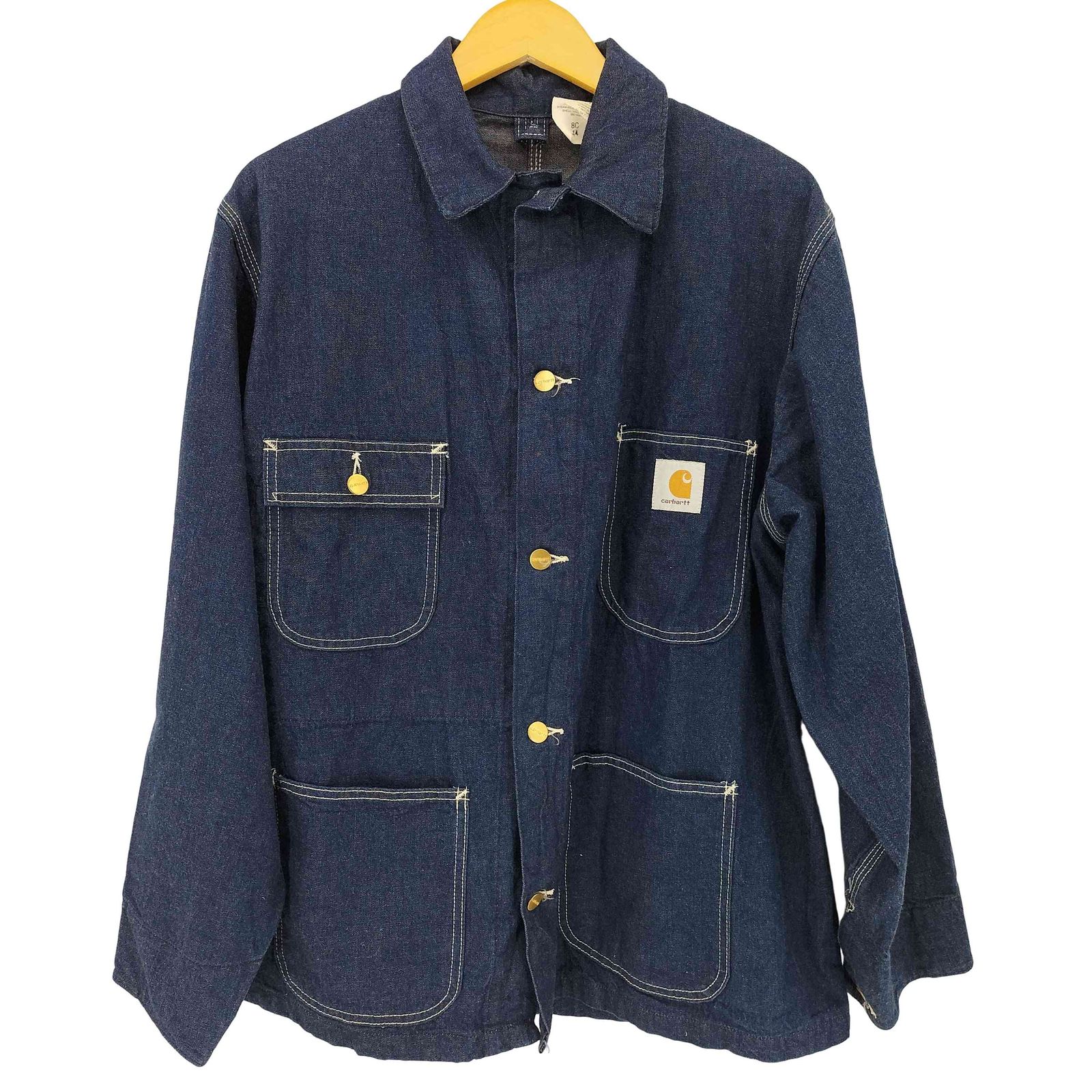 カーハート Carhartt 80S MADE IN USA 8C デニムチョアコード 裏地無 濃紺 メンズ 44