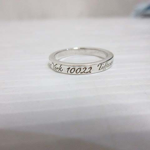 ティファニー ノーツナロー ニューヨーク 10022 リング　15号 Tiffany ＆ Co．(ティファニー) ノーツナローニューヨークリング