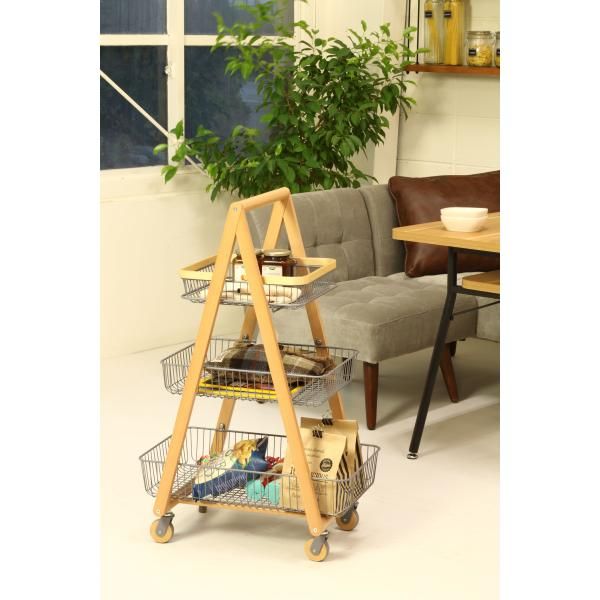 リヴ キャリーバスケットワゴンM LIVCM3GR