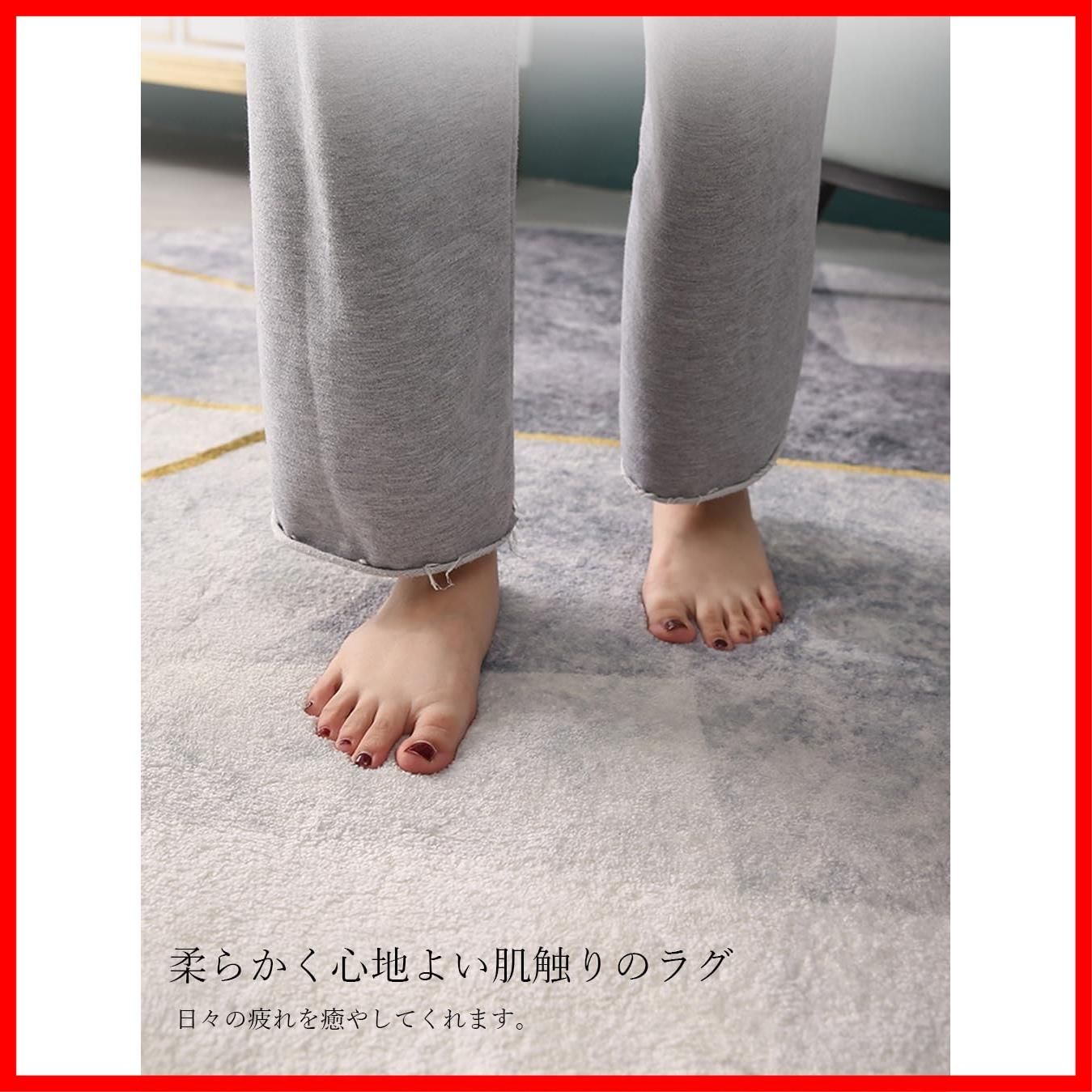 グレー オールシーズン 滑り止め付き 洗える 短絨 カーペット 北欧 おしゃれ ラグマット ラグ 円形 KADASIDA WWW_OLIVIERBERNSTEIN_COM