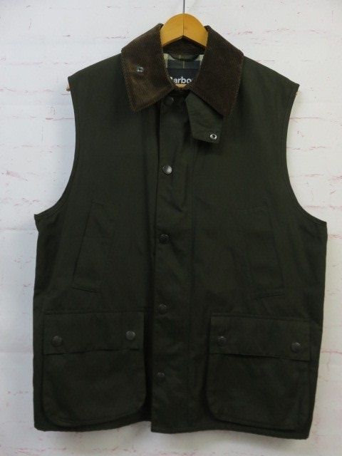 【中古】Barbour ﾊﾞﾌﾞｱｰ ﾍﾞｽﾄ BEDALE VEST 232MGIS002 ｸﾞﾘｰﾝ系 38 991807367