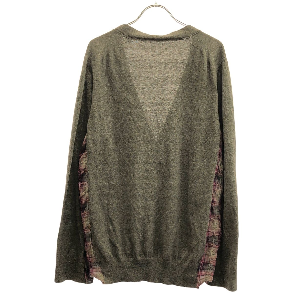 sacai - sacai サカイ 12SS チェックドッキングカーディガン 12
