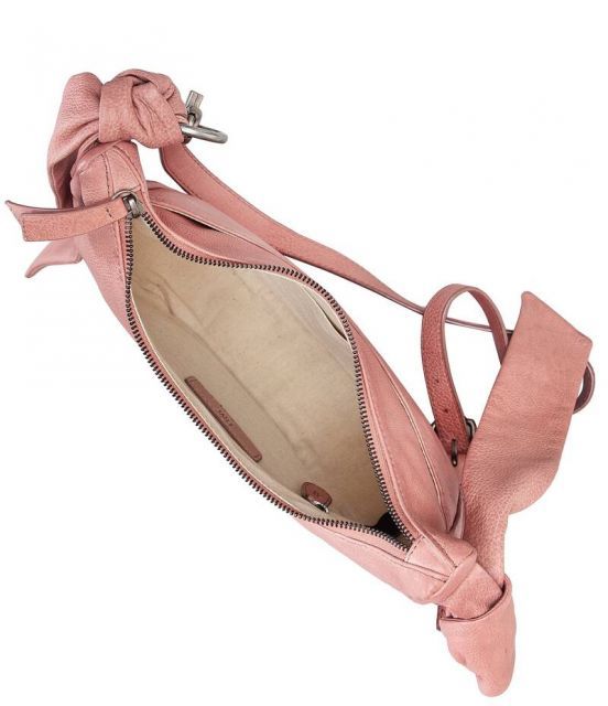 【送料無料】 フライ レディース ショルダーバッグ バッグ Nora Knotted Soft Leather Crossbody Bag Woodrose