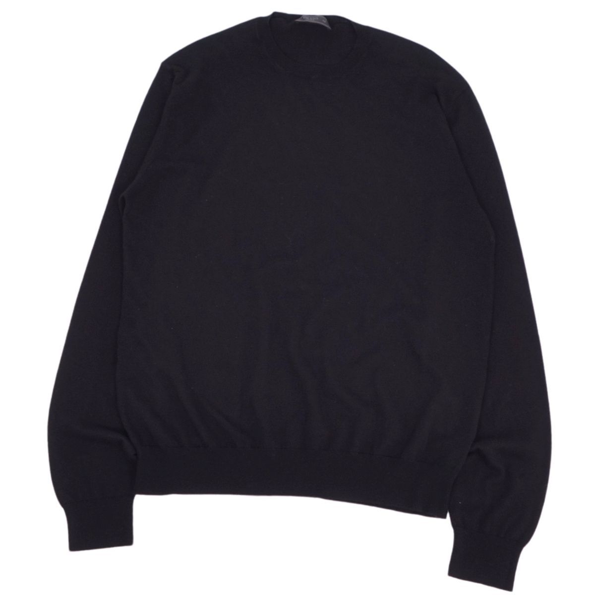 PRADA ニットポロ　黒　48サイズ PRADA SPORT QUARTER ZIP POLO KNIT (48) - Jazzy Badger