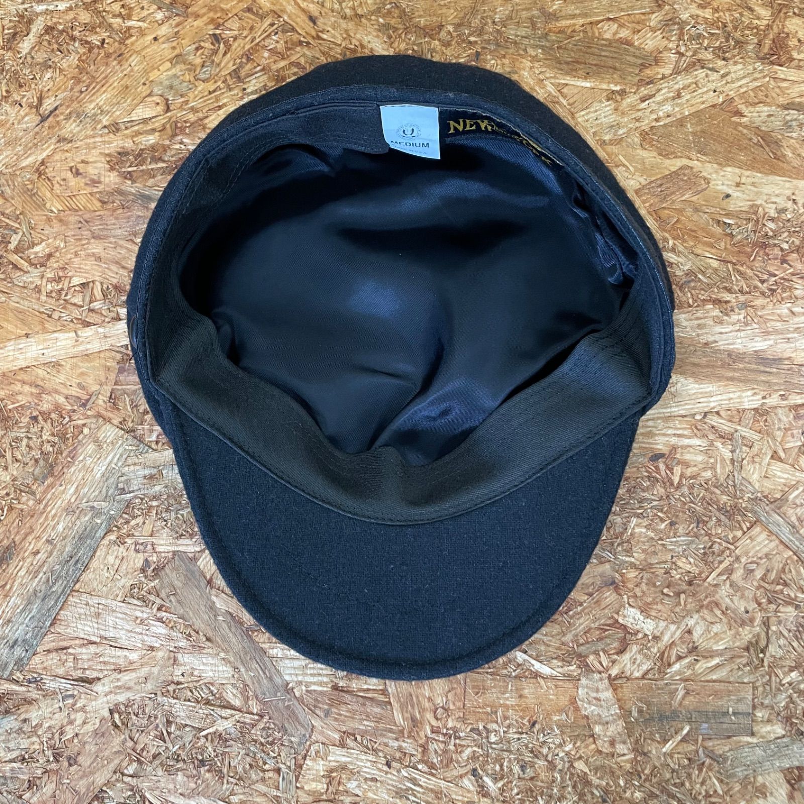 USA製 NEW YORK HAT 9040 Greek Fisherman Mサイズ ブラック