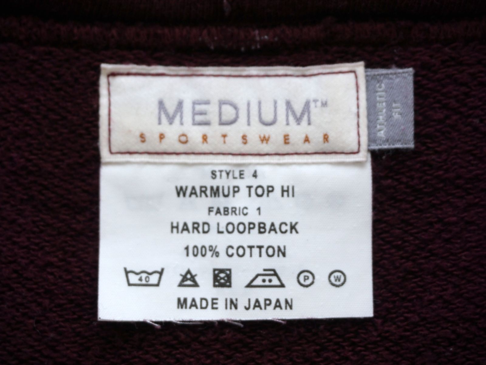 MEDIUM SPORTSWEAR ミディアムスポーツウェア WARMUP TOP HI athletic 