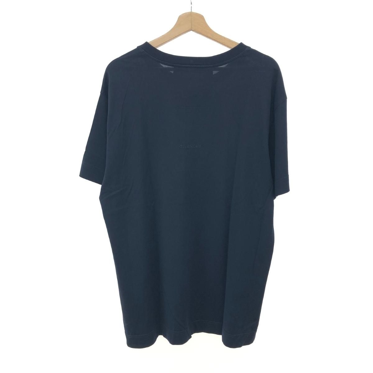 GIVENCHY ジバンシィ 半袖カットソー サイズ:L BM714R3Y6B 4G ネイビー 
