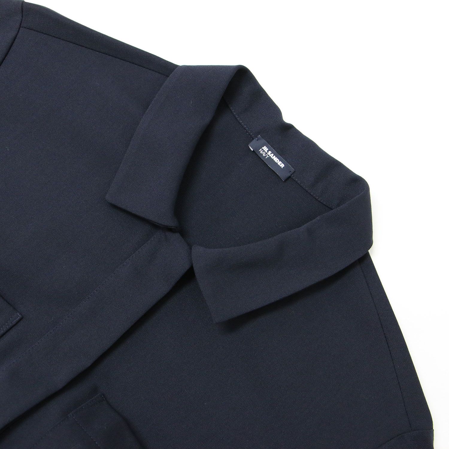 JIL SANDER ジルサンダーネイビー 38 紺シャツワンピース