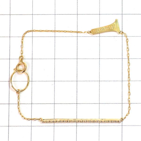 Hirotaka/ヒロタカ K10YG ダイヤモンド ブレスレット 0.11ct Hirotaka/ヒロタカ K10YG ダイヤモンド ブレスレット 0.11ct