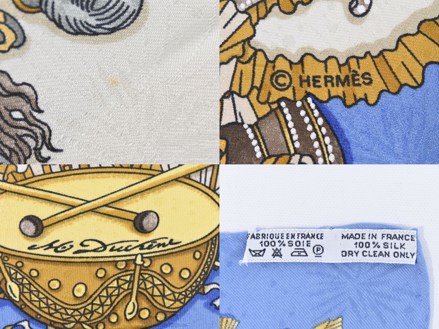 本物 エルメス HERMES スカーフカレ カレ90 LES FETES DU ROI SOLEIL