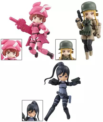 トレーディングフィギュア 全3種セット デスクトップアーミー ソードアート オンライン オルタナティブ ガンゲイル オンライン