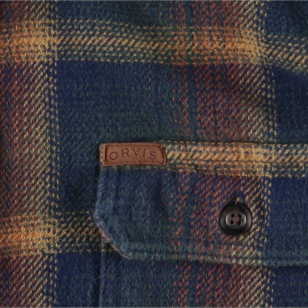古着 00年代 オービス ORVIS 長袖 フランネルチェックシャツ メンズM相当 /eaa524128 古着 オービス ORVIS 長袖 フランネルチェックシャツ メンズM相当