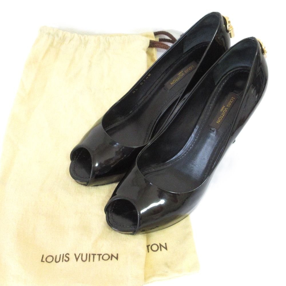 良品 LOUIS VUITTON ルイヴィトン バックキーモチーフ オープントゥ  