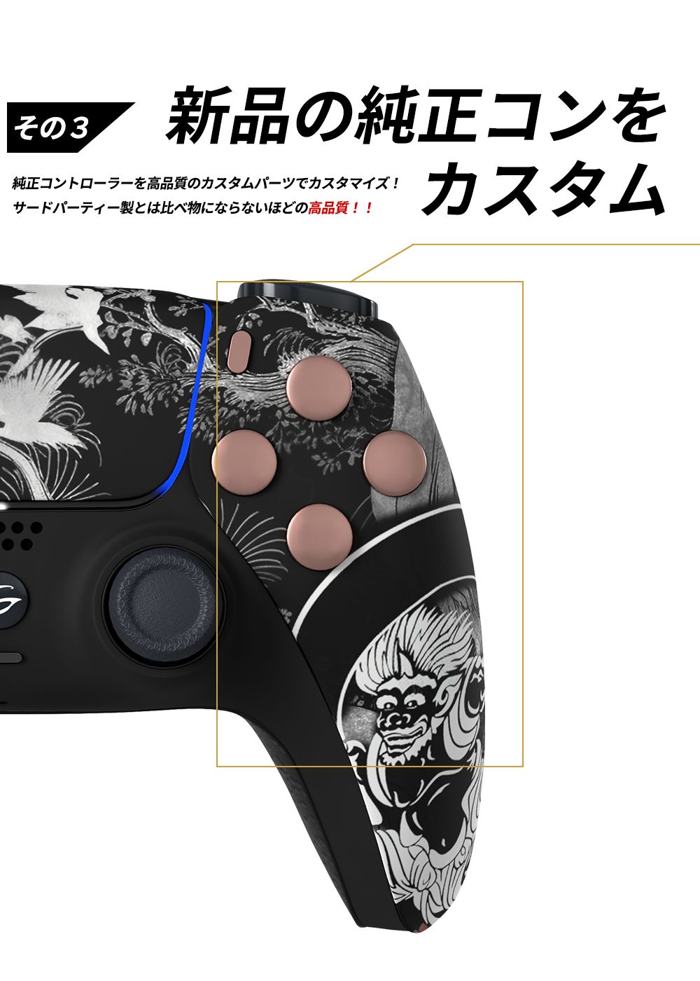 PS5 カスタムコントローラー FUUJINモデル ノーマル勢仕様 - メルカリ