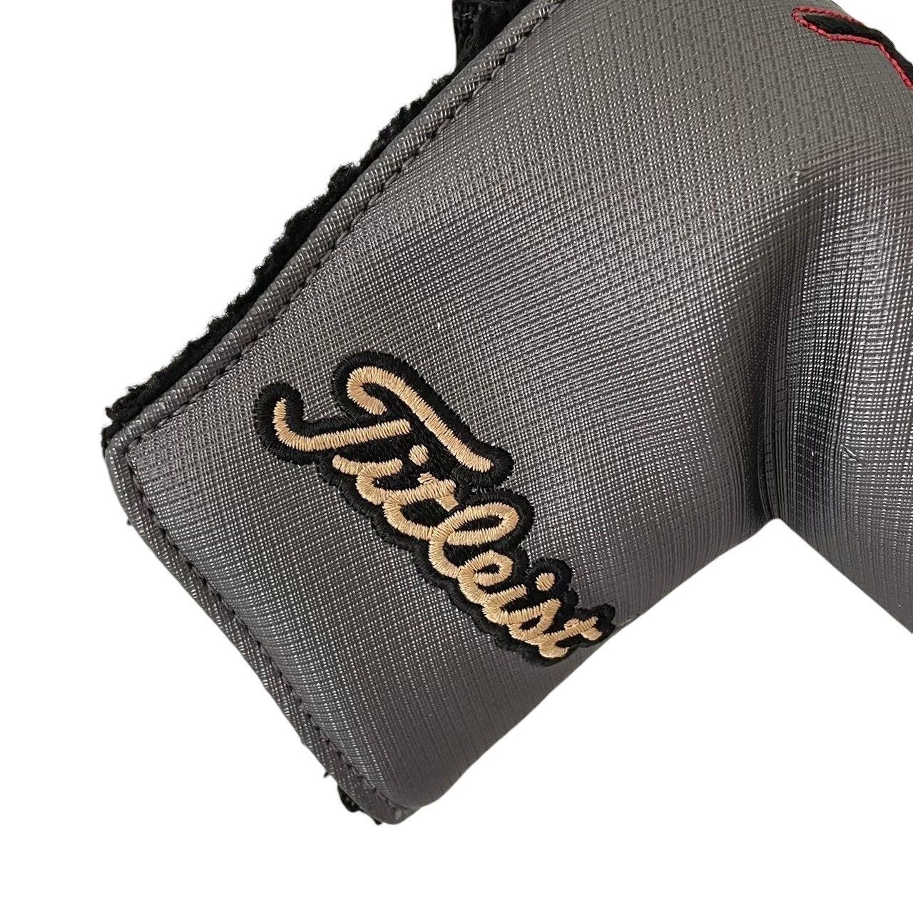 Titleist タイトリスト パターカバー グレー 金 ゴルフティー入れ