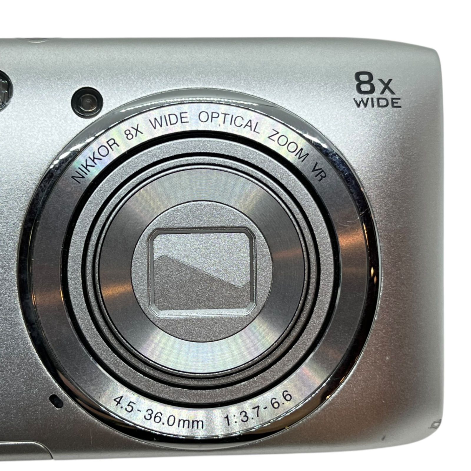 管34577 動作未 NIKON ニコン COOLPIX S 3600 コンパクトデジカメ クリスタルシルバー 約2005万画素 光学8倍ズーム 4 5 36 0 mm F 3 7 6 コンデジ