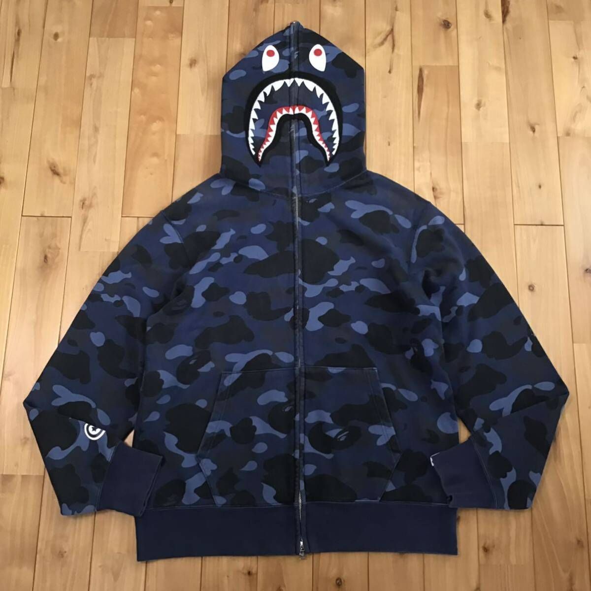 ☆XL☆ Blue camo シャーク パーカー shark full zip hoodie a bathing ape BAPE エイプ ベイプ  アベイシングエイプ 迷彩 WGM - メルカリ