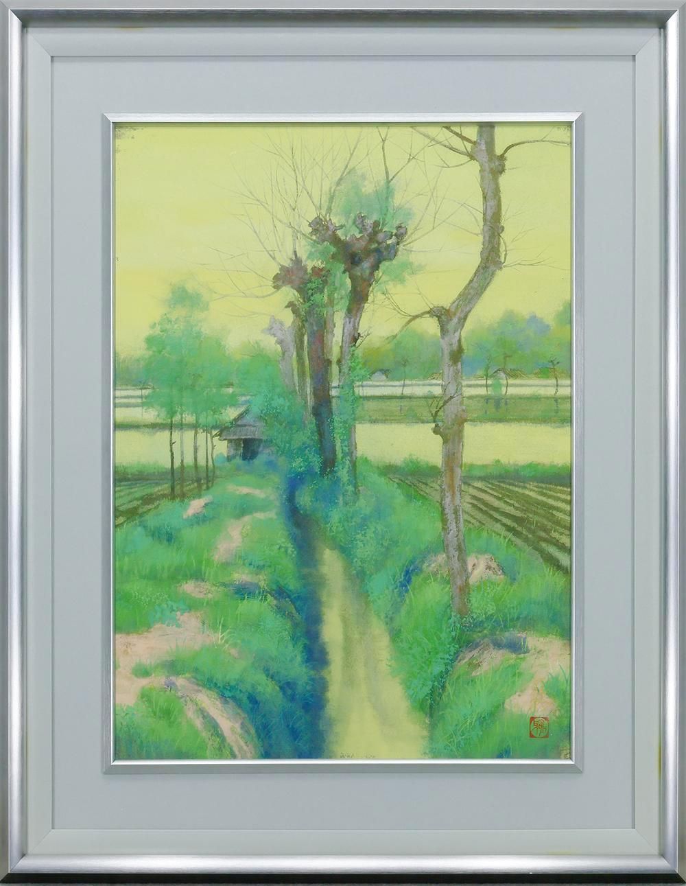 掛け軸3本 国井幸雪作 舞鶴図、正之作 菊花図、大谷秀月作 兎図